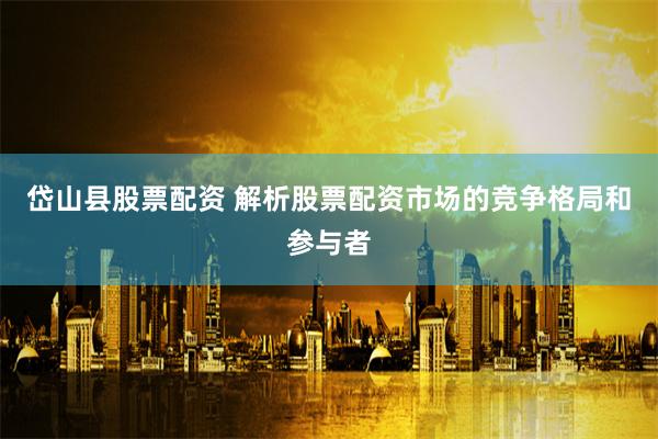 岱山县股票配资 解析股票配资市场的竞争格局和参与者